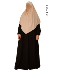 Khimar avec Bandeau Élastique en Viscose – Georgette
