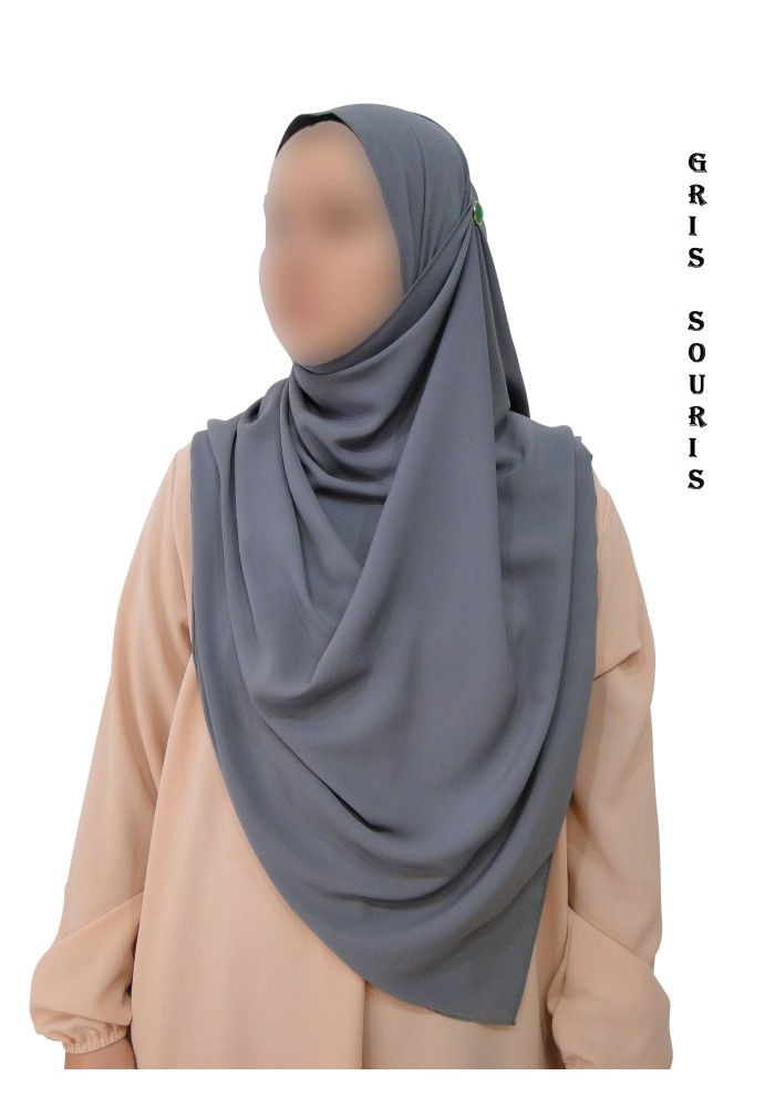 Châle Soie de Médine 190x70 cm – Hijab Opaque et Fluide