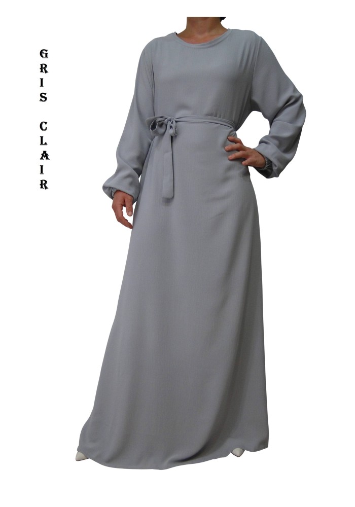 Robe Inaya avec Ceinture en Tissu Jazz – Made in France