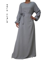 Robe Inaya avec Ceinture en Tissu Jazz – Made in France