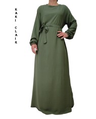 Robe Inaya avec Ceinture en Tissu Jazz – Made in France