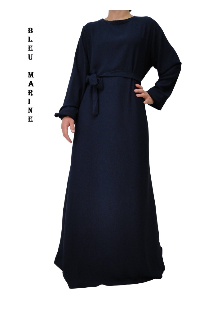 Robe Inaya avec Ceinture en Tissu Jazz – Made in France