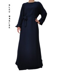 Robe Inaya avec Ceinture en Tissu Jazz – Made in France