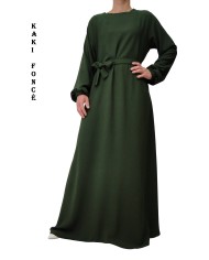 Robe Inaya avec Ceinture en Tissu Jazz – Made in France