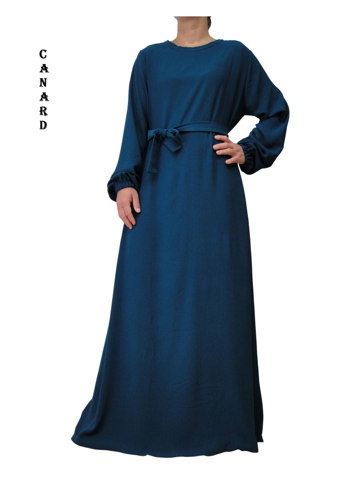Robe Inaya avec Ceinture en Tissu Jazz – Made in France
