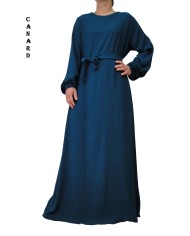 Robe Inaya avec Ceinture en Tissu Jazz – Made in France