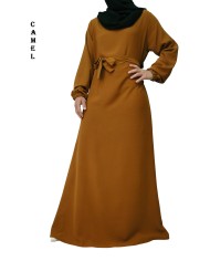 Robe Inaya avec Ceinture en Tissu Jazz – Made in France