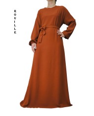 Robe Inaya avec Ceinture en Tissu Jazz – Made in France