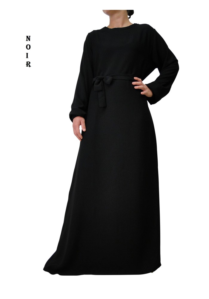 Robe Inaya avec Ceinture en Tissu Jazz – Made in France