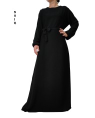 Robe Inaya avec Ceinture en Tissu Jazz – Made in France