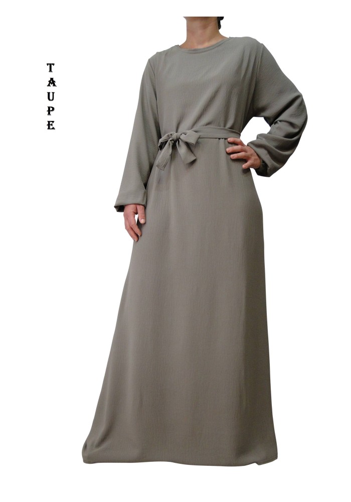 Robe Inaya avec Ceinture en Tissu Jazz – Made in France