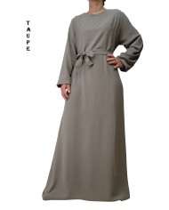 Robe Inaya avec Ceinture en Tissu Jazz – Made in France