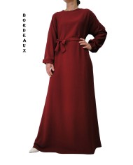 Robe Inaya avec Ceinture en Tissu Jazz – Made in France