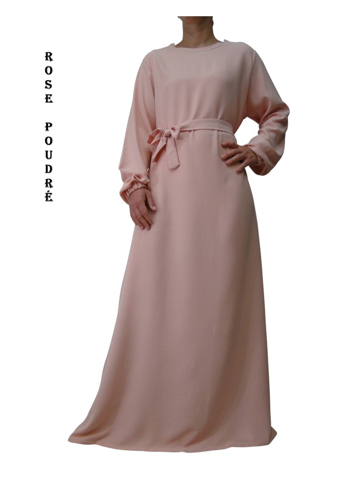 Robe Inaya avec Ceinture en Tissu Jazz – Made in France