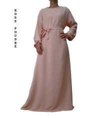 Robe Inaya avec Ceinture en Tissu Jazz – Made in France