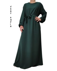 Robe Inaya avec Ceinture en Tissu Jazz – Made in France