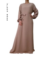 Robe Inaya avec Ceinture en Tissu Jazz – Made in France