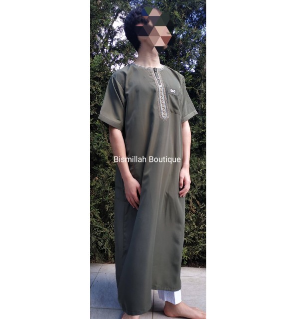Qamis Enfant, Adolescent et Adulte – Manches Courtes
