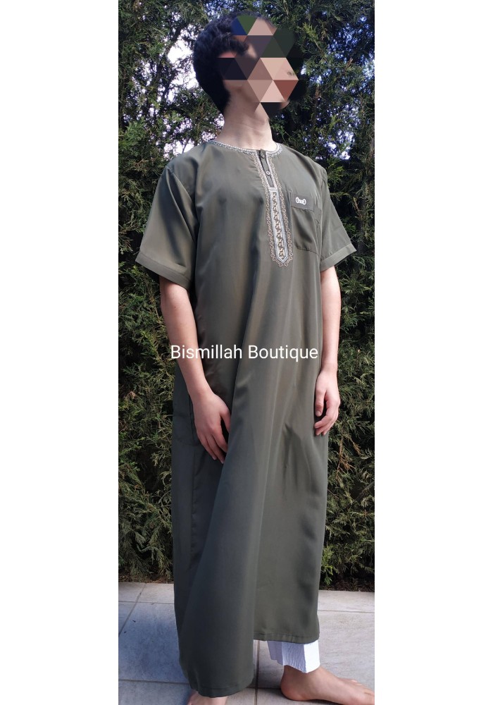 Qamis Enfant, Adolescent et Adulte – Manches Courtes