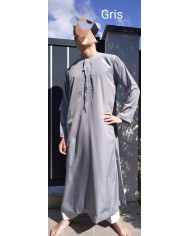 Qamis Émirati Enfant, Adolescent et Adulte – Manches Longues