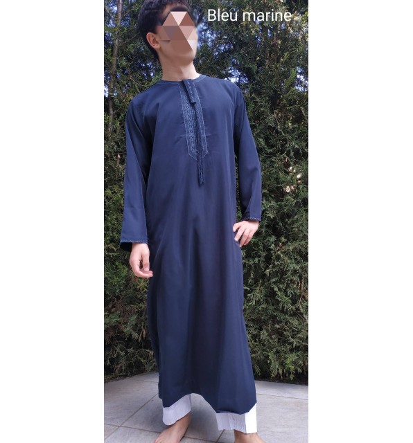 Qamis Émirati Enfant, Adolescent et Adulte – Manches Longues