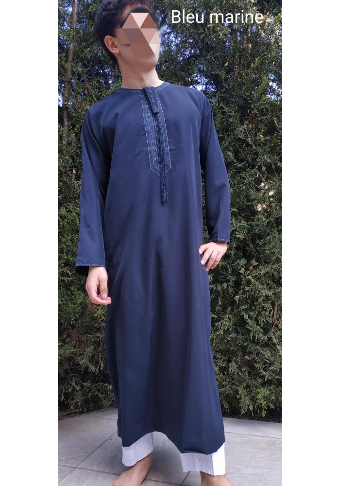 Qamis Émirati Enfant, Adolescent et Adulte – Manches Longues