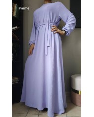 Robe Inaya avec Ceinture en Tissu Jazz – Made in France