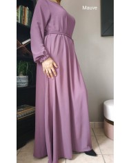 Robe Inaya avec Ceinture en Tissu Jazz – Made in France