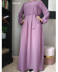 Robe Inaya avec Ceinture en Tissu Jazz – Made in France